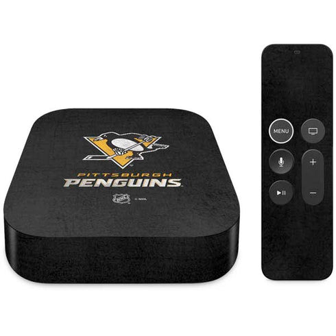 NHL Pittsburgh Penguins Distressed Apple TV Skin
